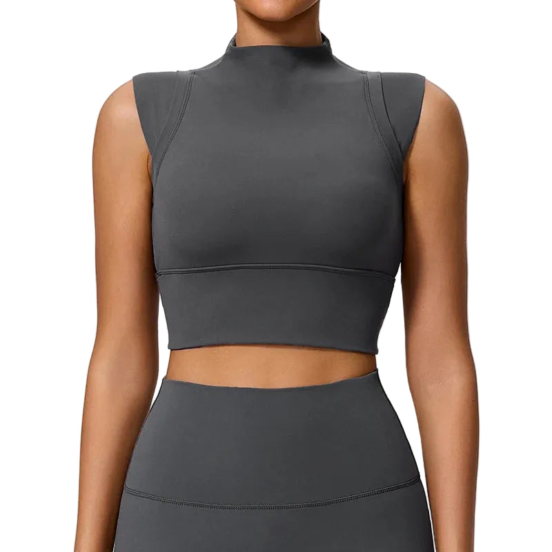 High Impact Push Up Sports Tops