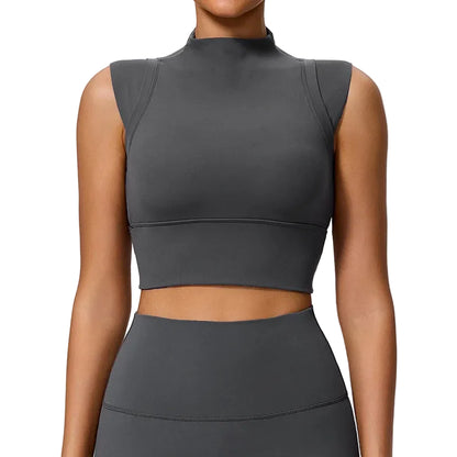 High Impact Push Up Sports Tops