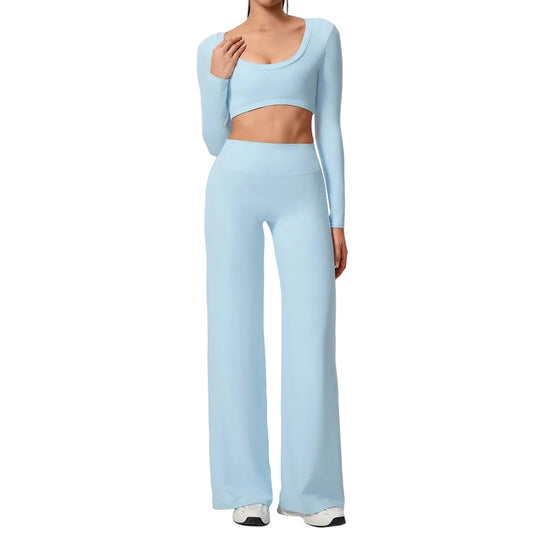 2Pcs Fitness Backless Yoga Set